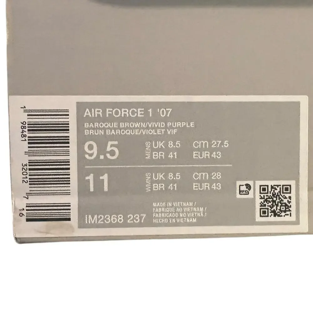NWB Nike Air Force 1‎ '07 Men's Sz 9.5 - IM2368-237